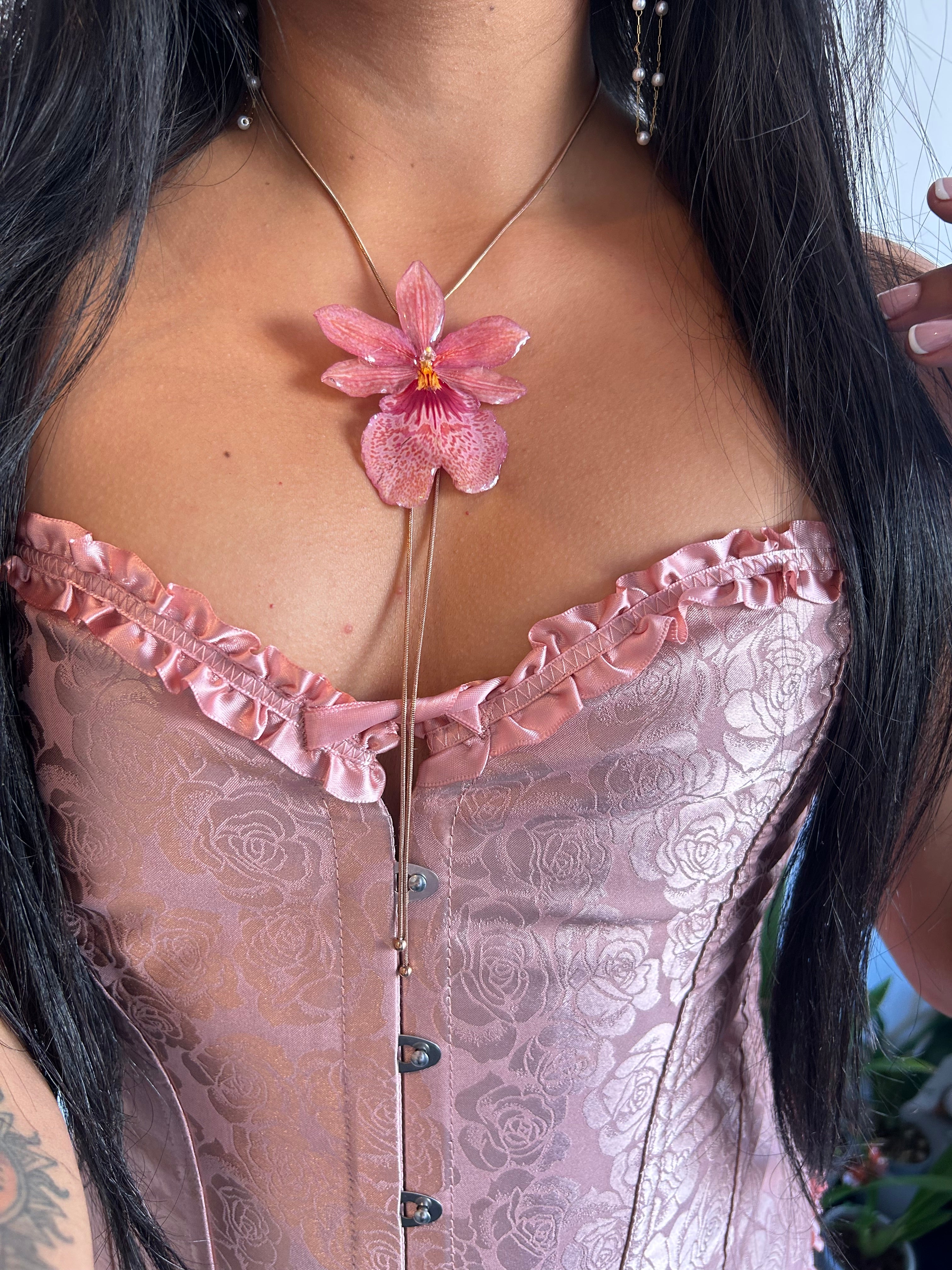 Orchid Nelly isler (cadena oro rosa)