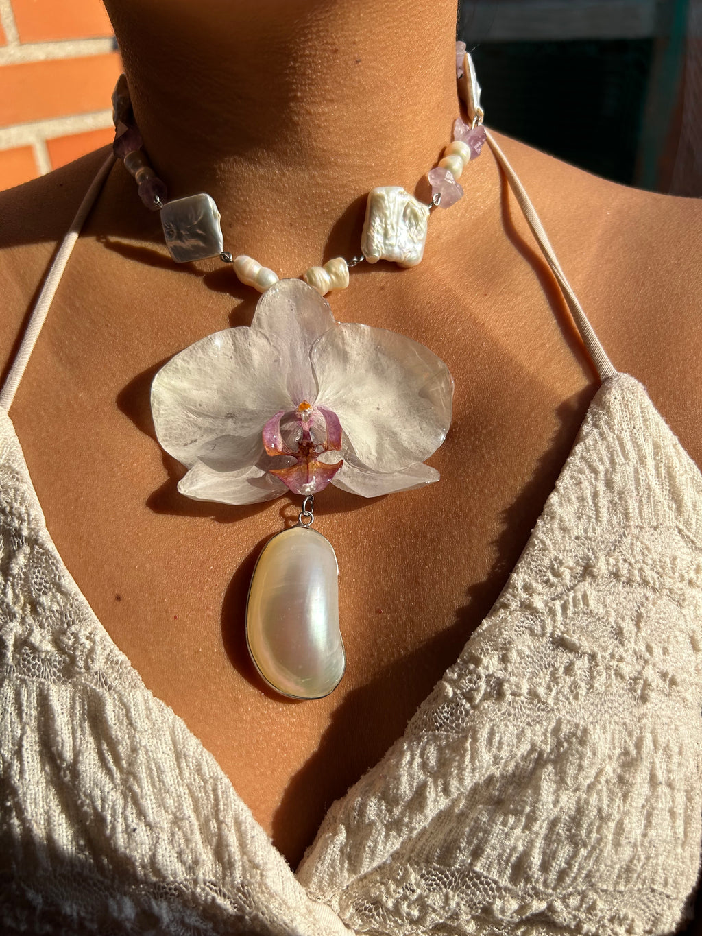 Orchid white and shell