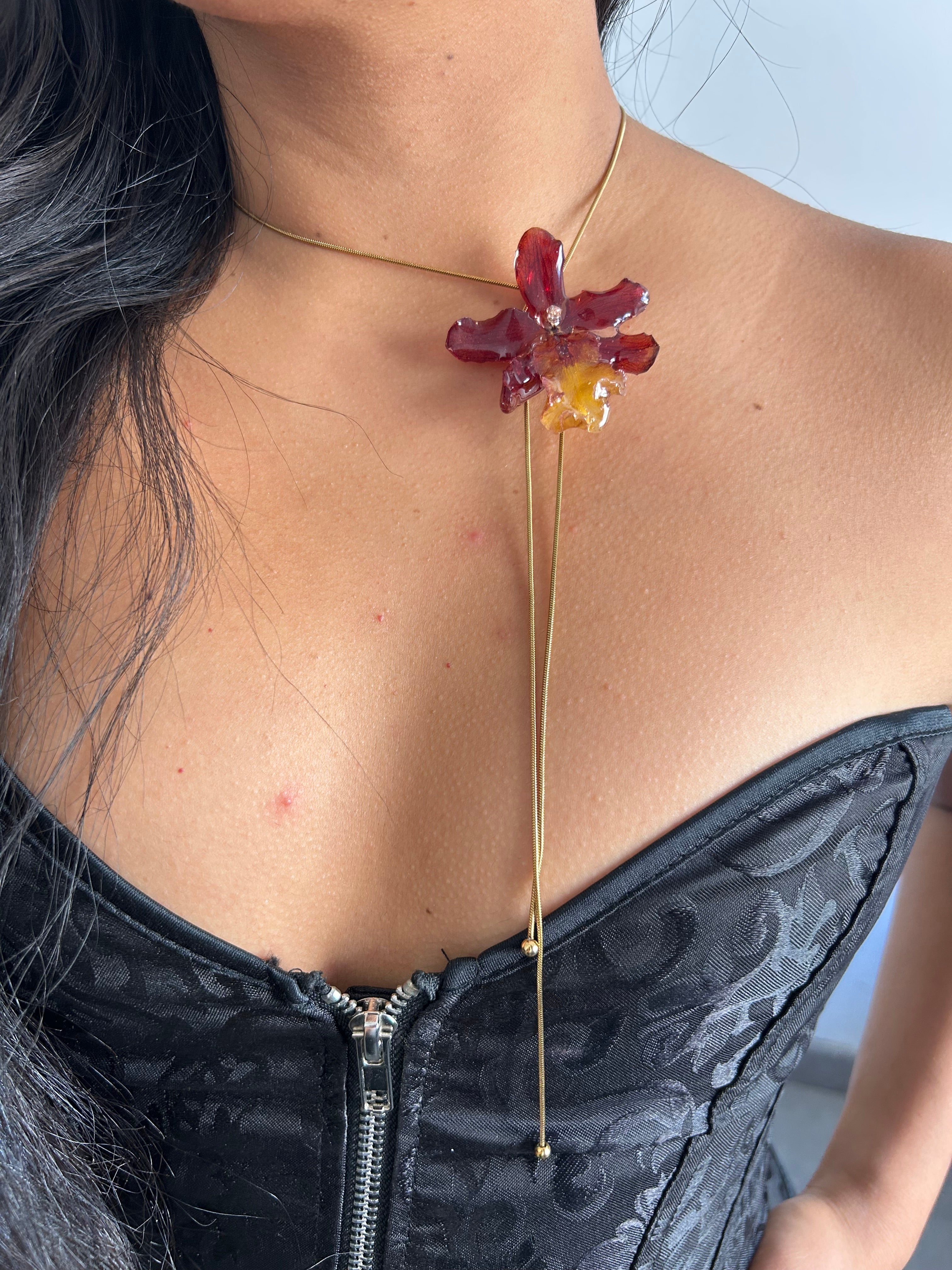 Exotic Orchid wild red
