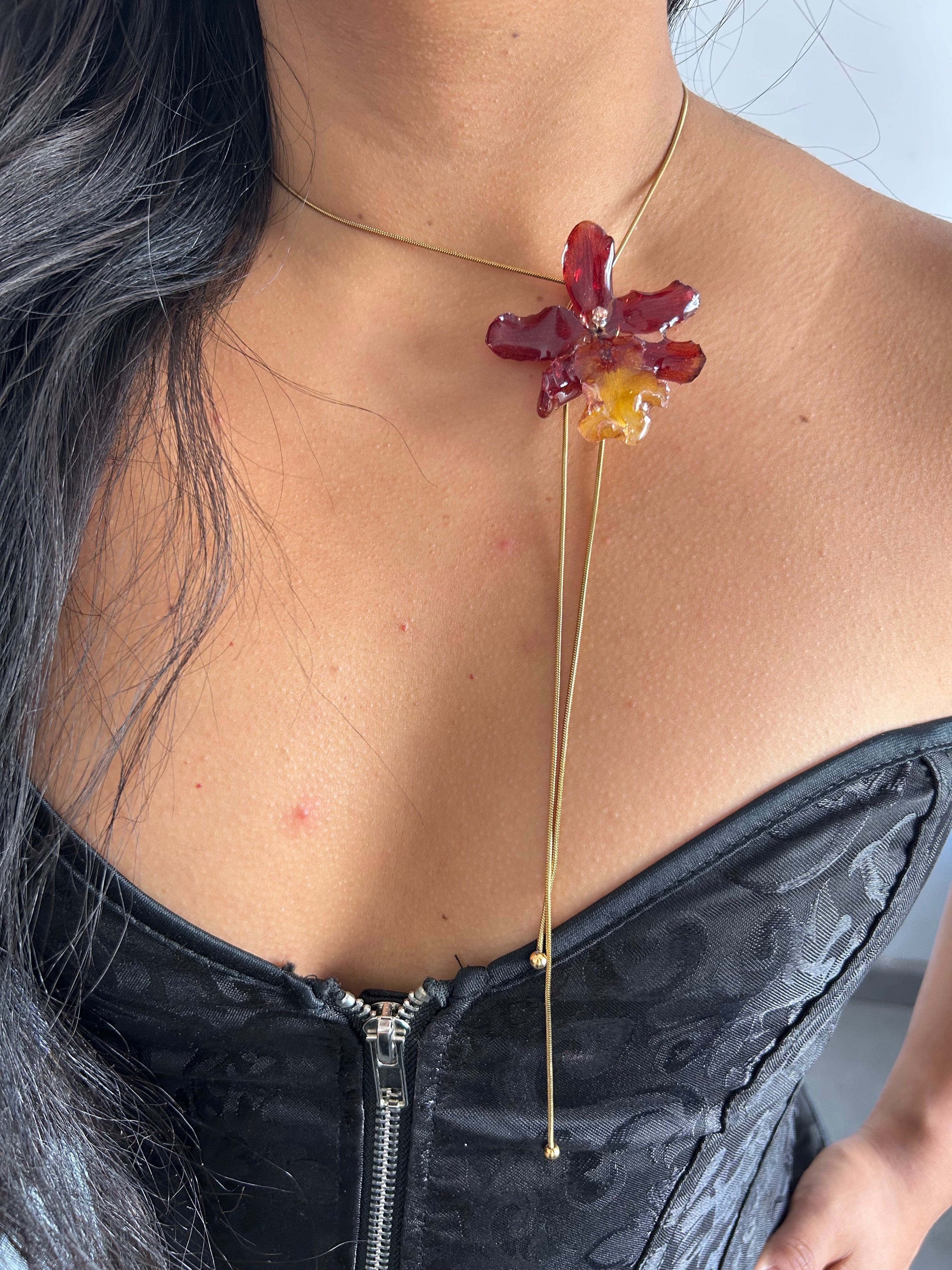 Exotic Orchid wild red