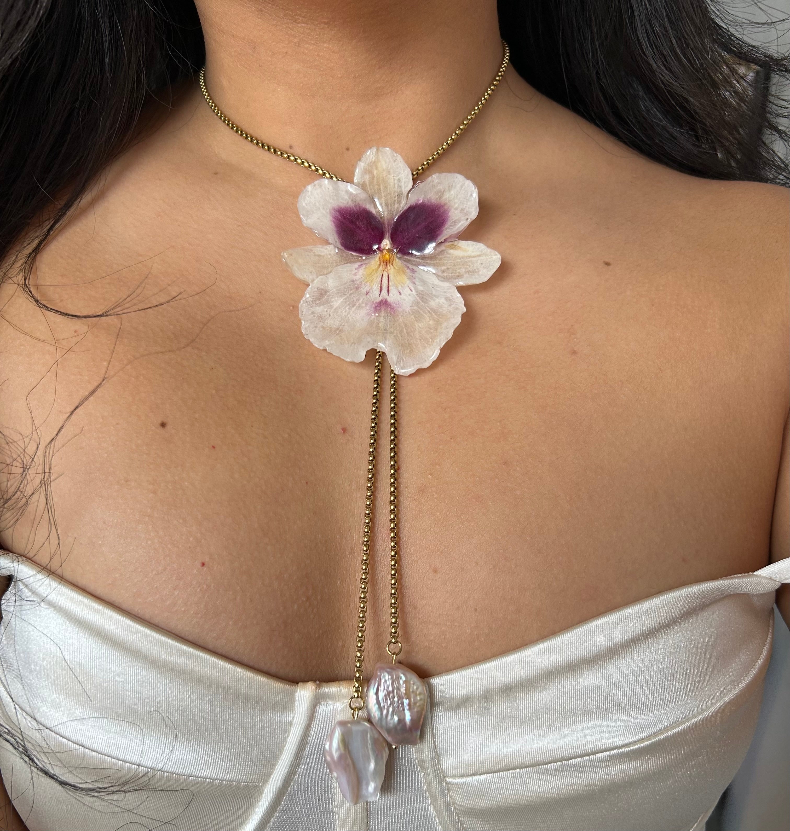 Miltonia orchid pearls