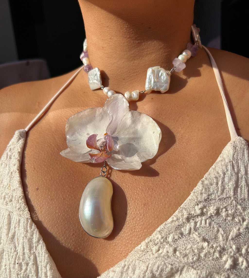 Orchid white and shell
