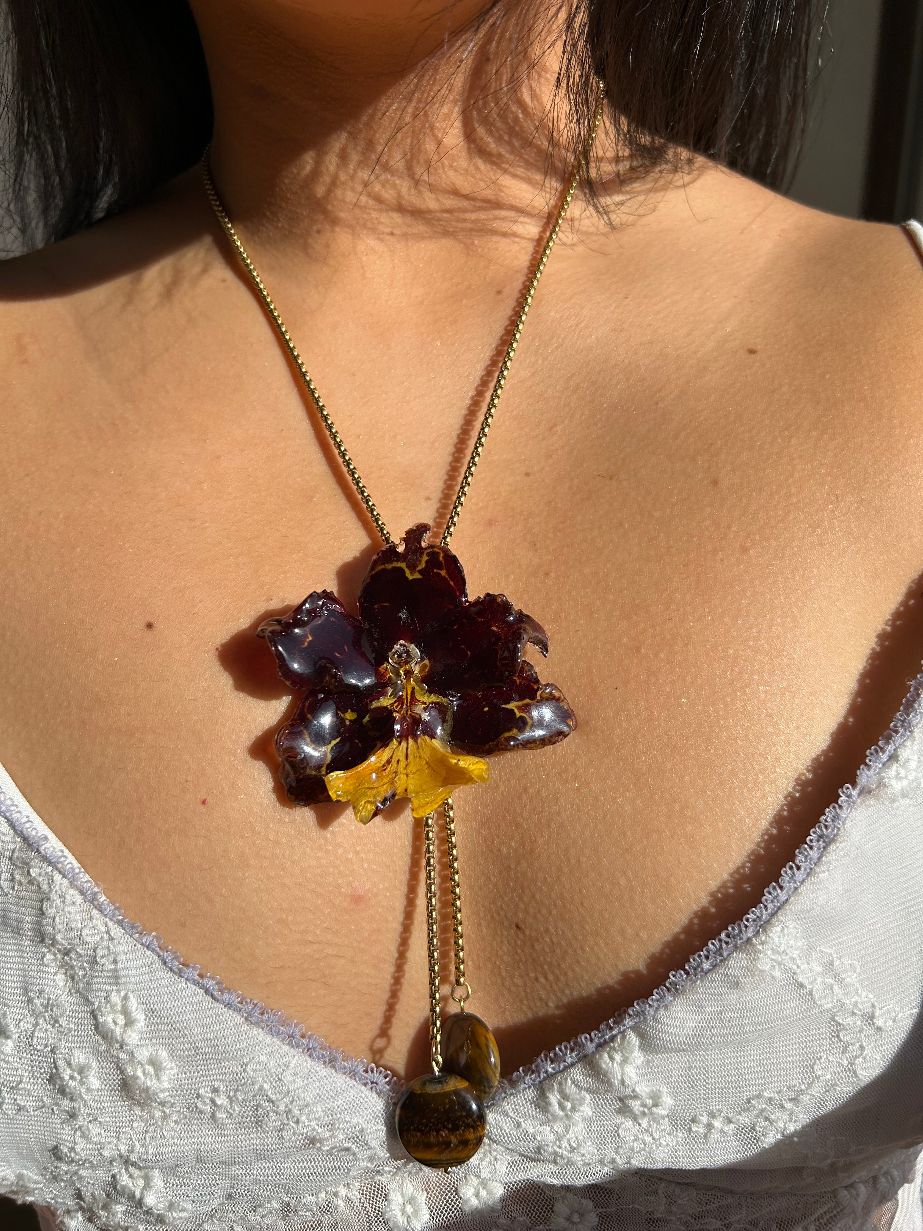 Exotic Orchid wild brown