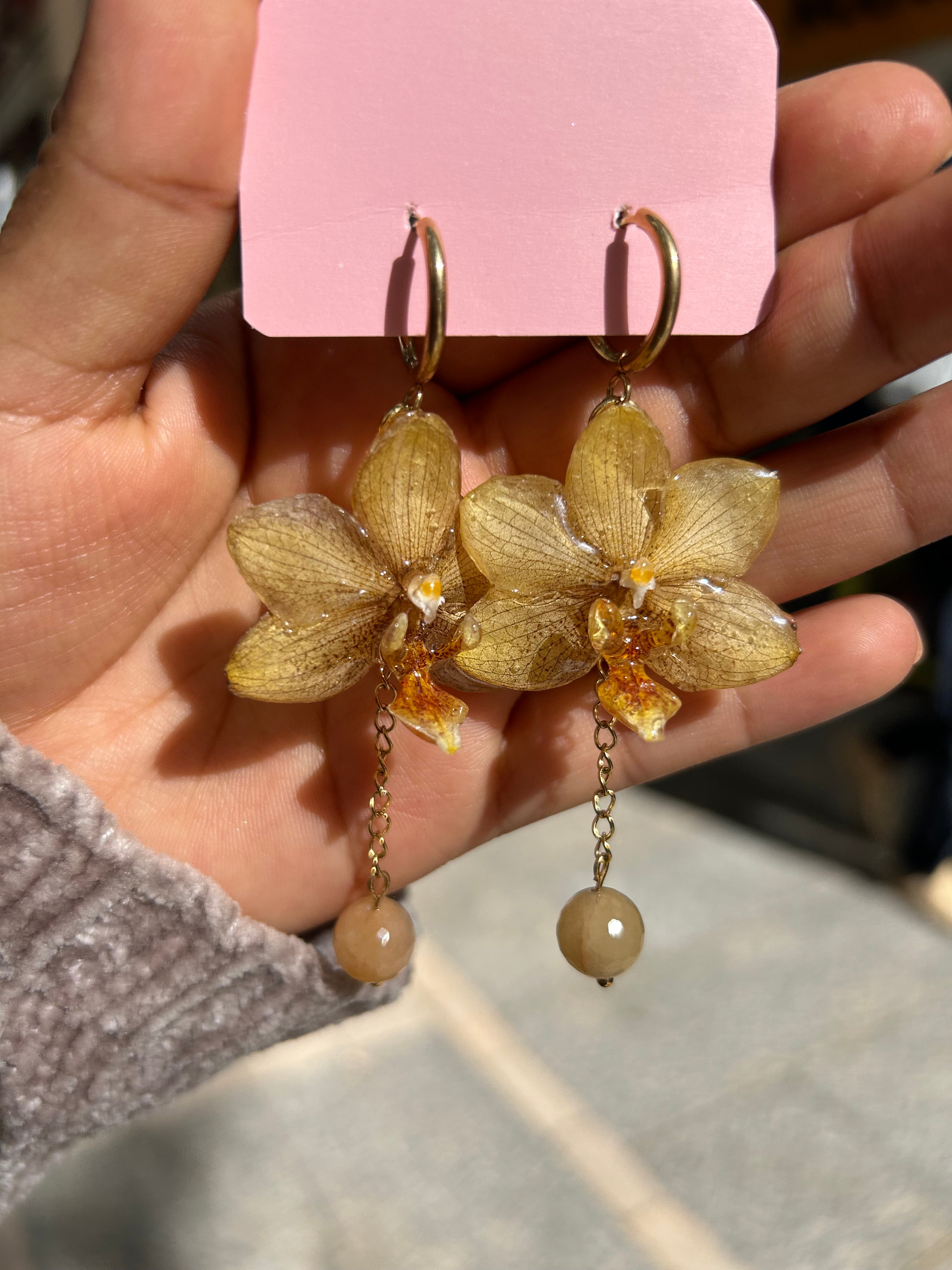 pendientes de orchid mini