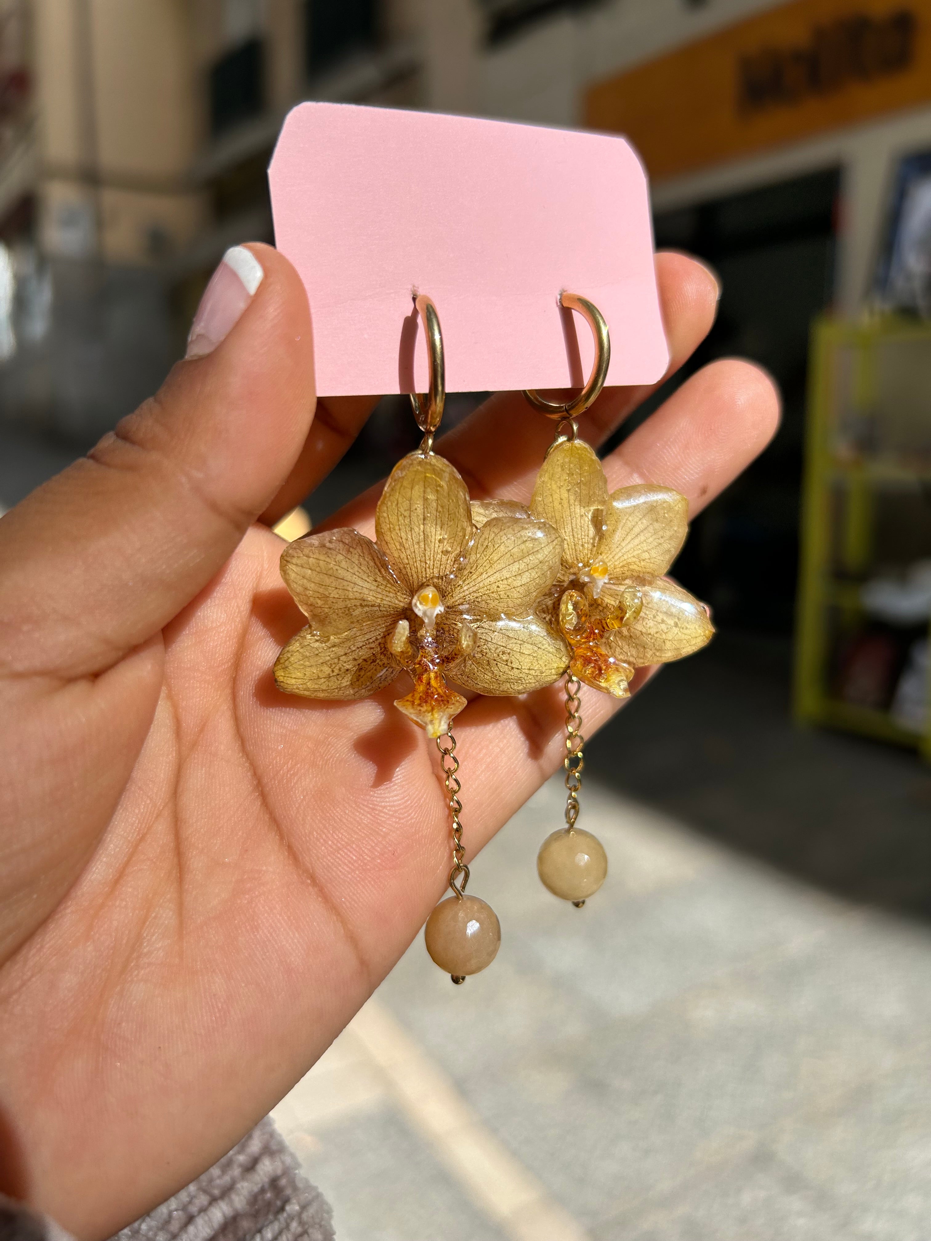 pendientes de orchid mini