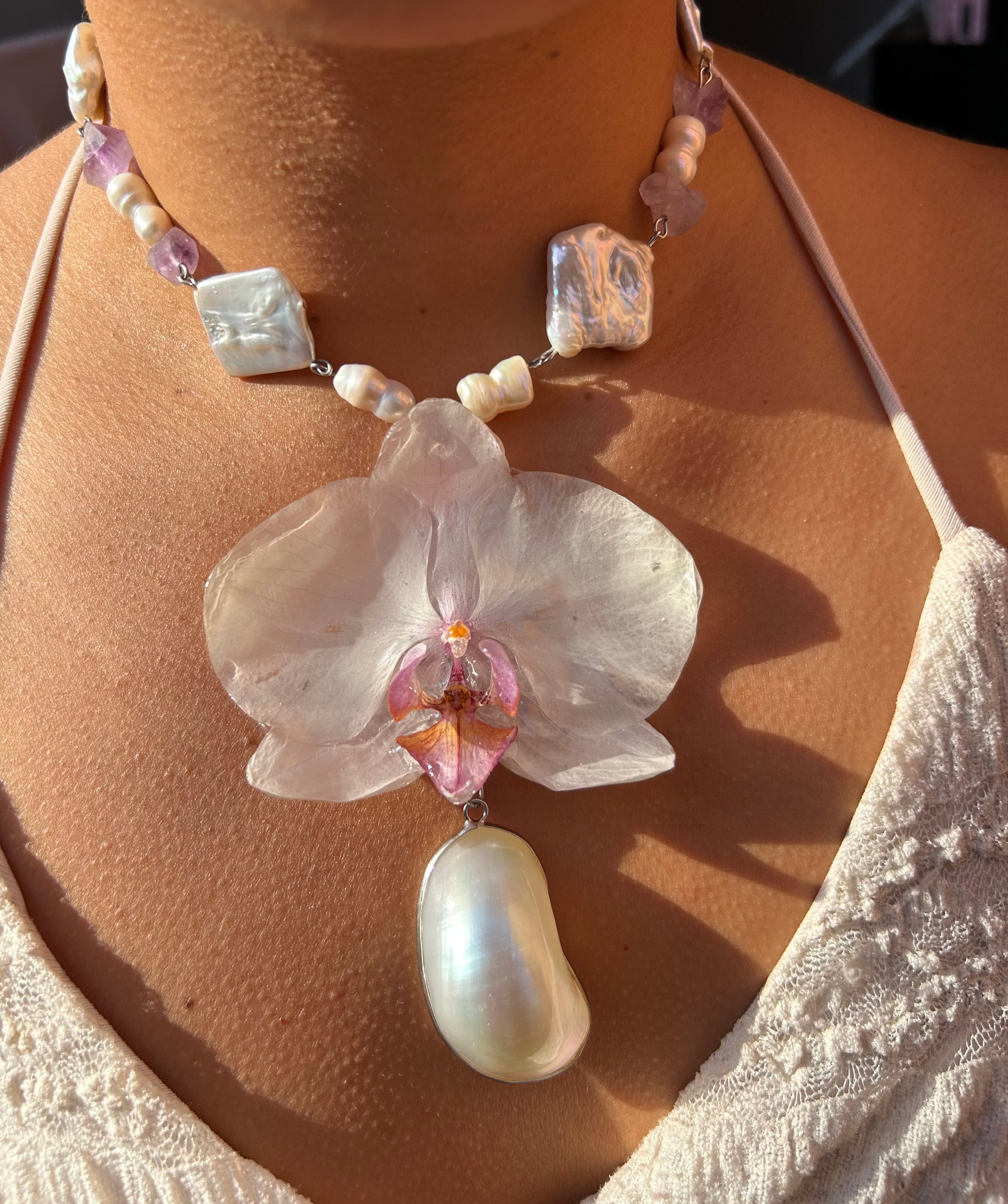 Orchid white and shell
