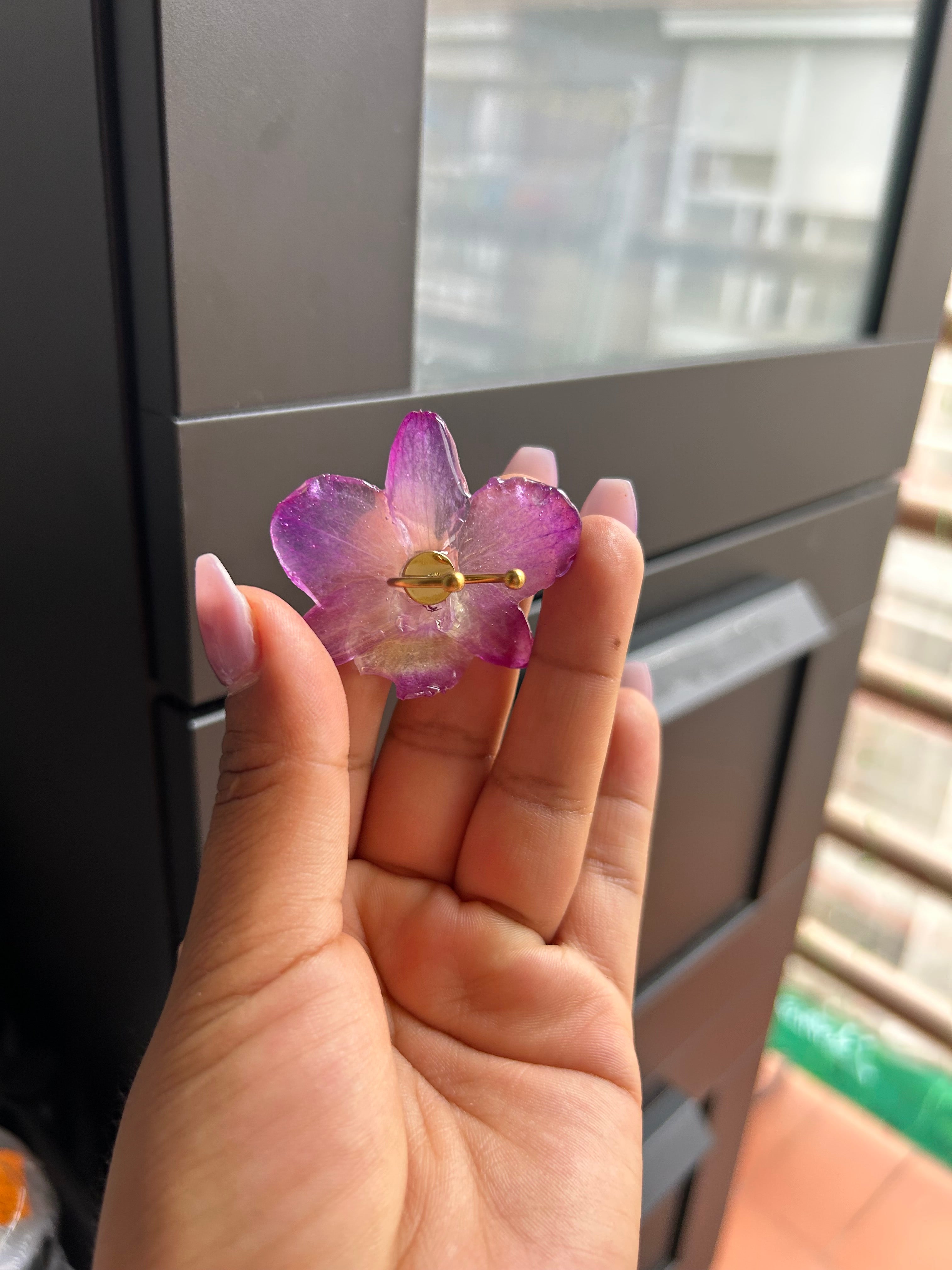 Anillo de orquídea  dendrobium