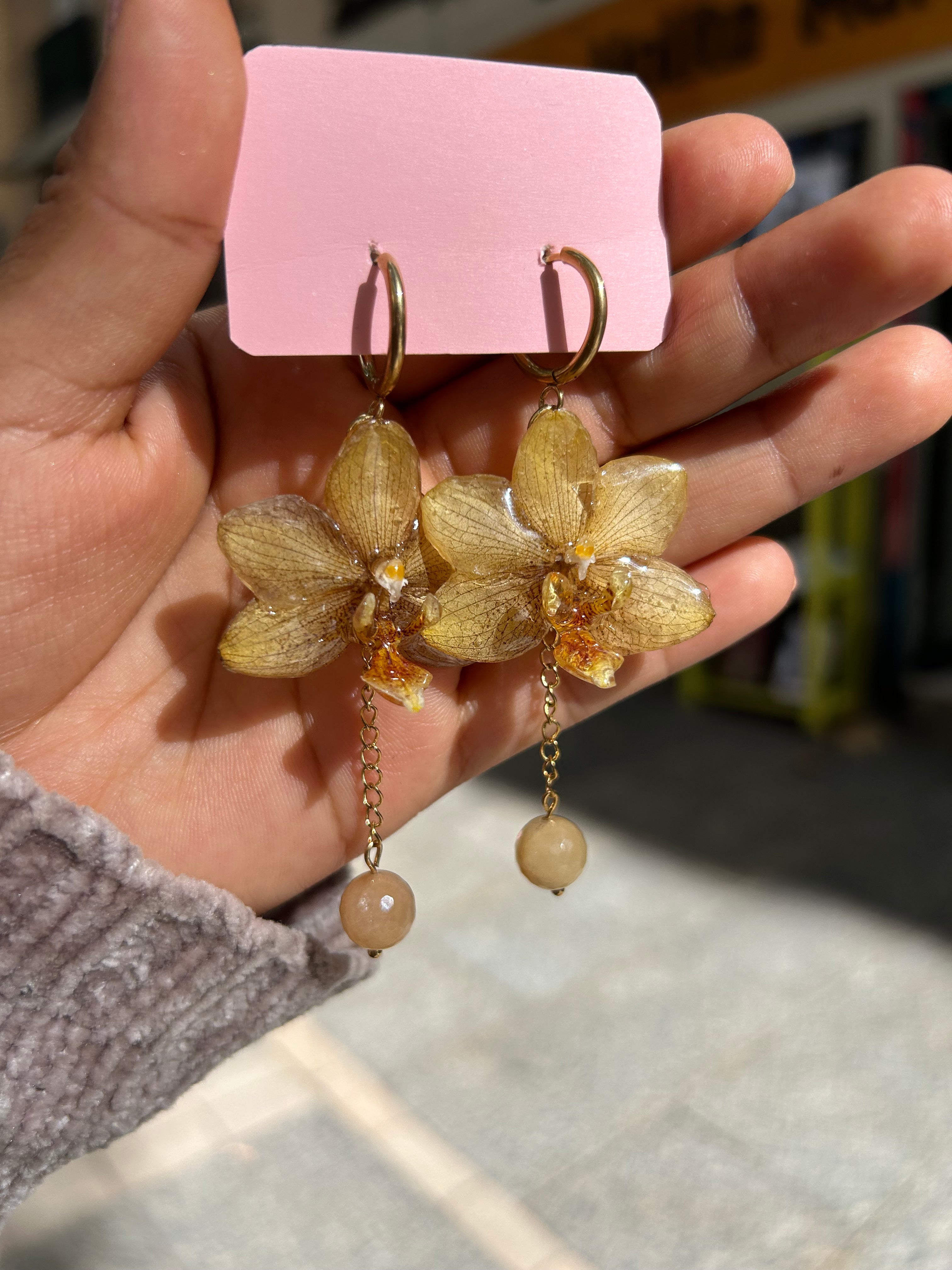 pendientes de orchid mini