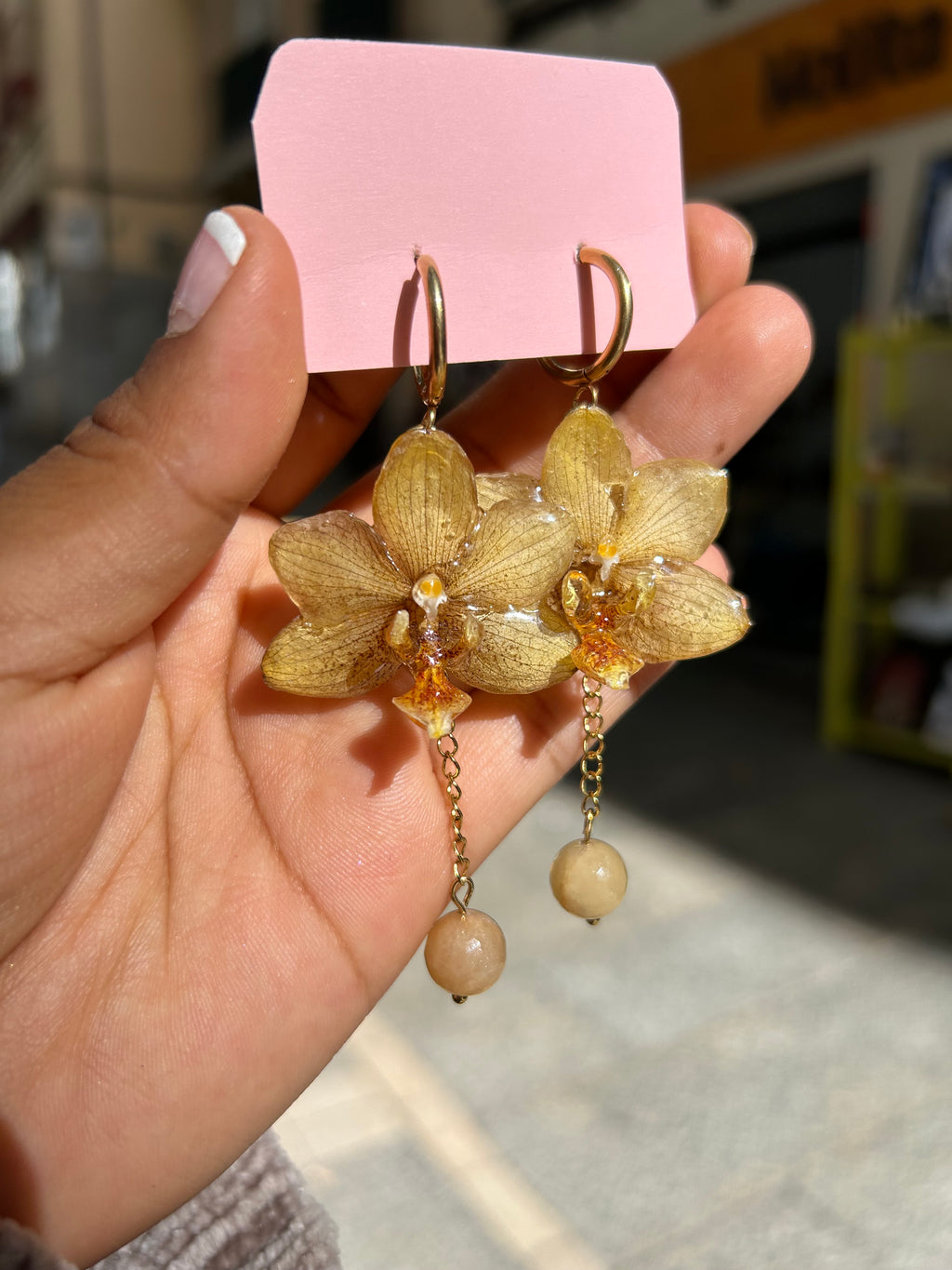 pendientes de orchid mini