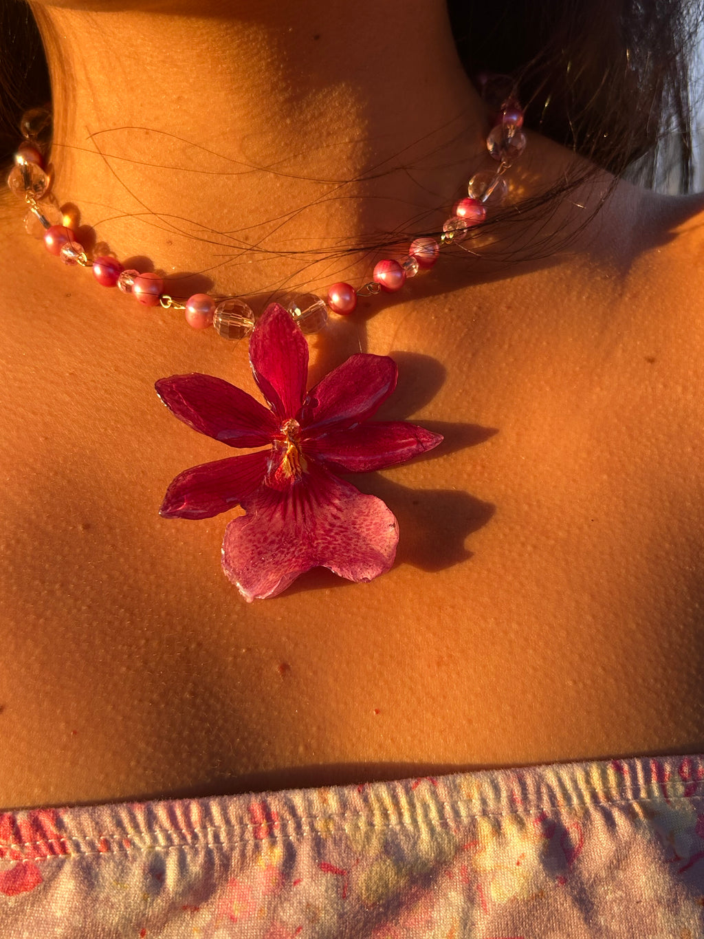 Orchid Nelly with pearls