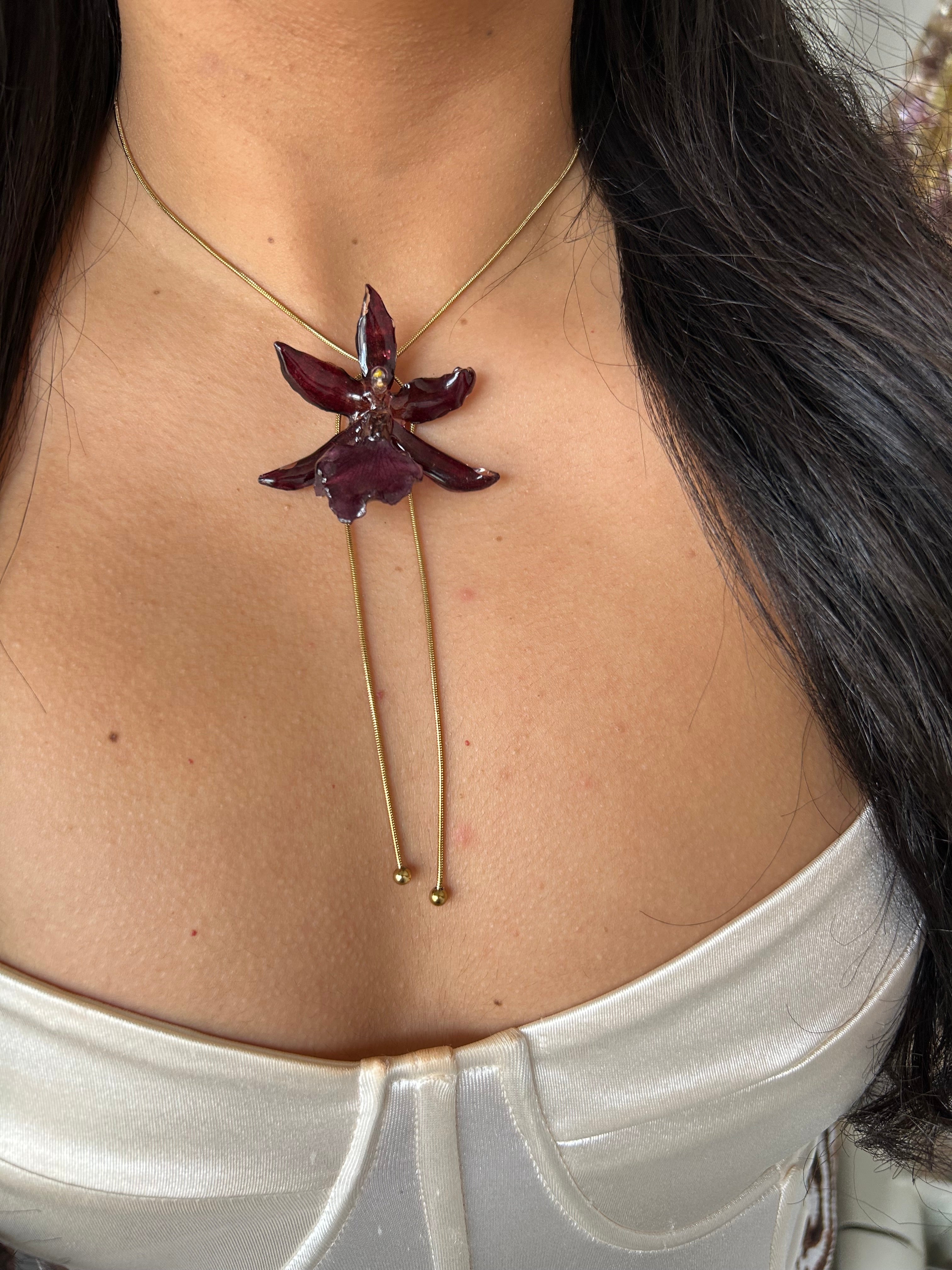 exotic burgundy orchid