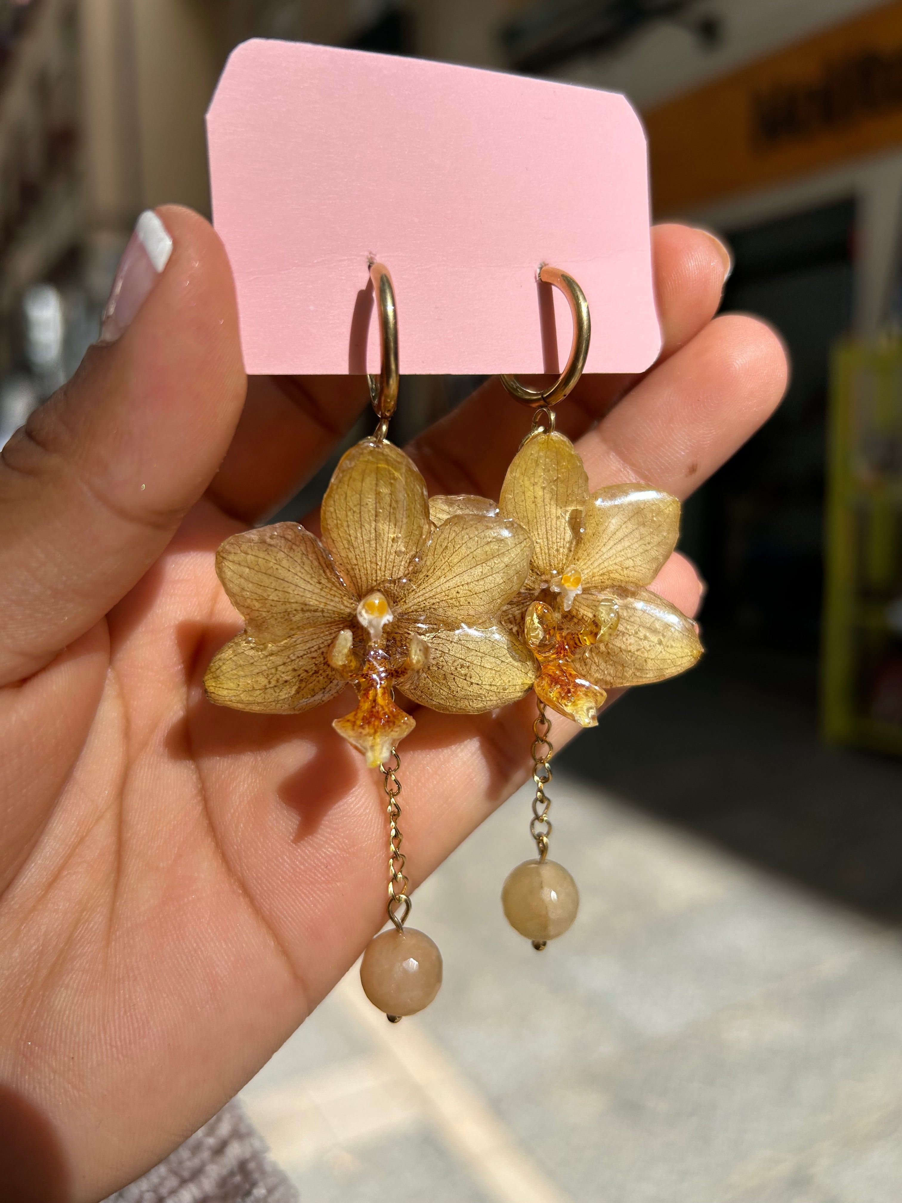 pendientes de orchid mini