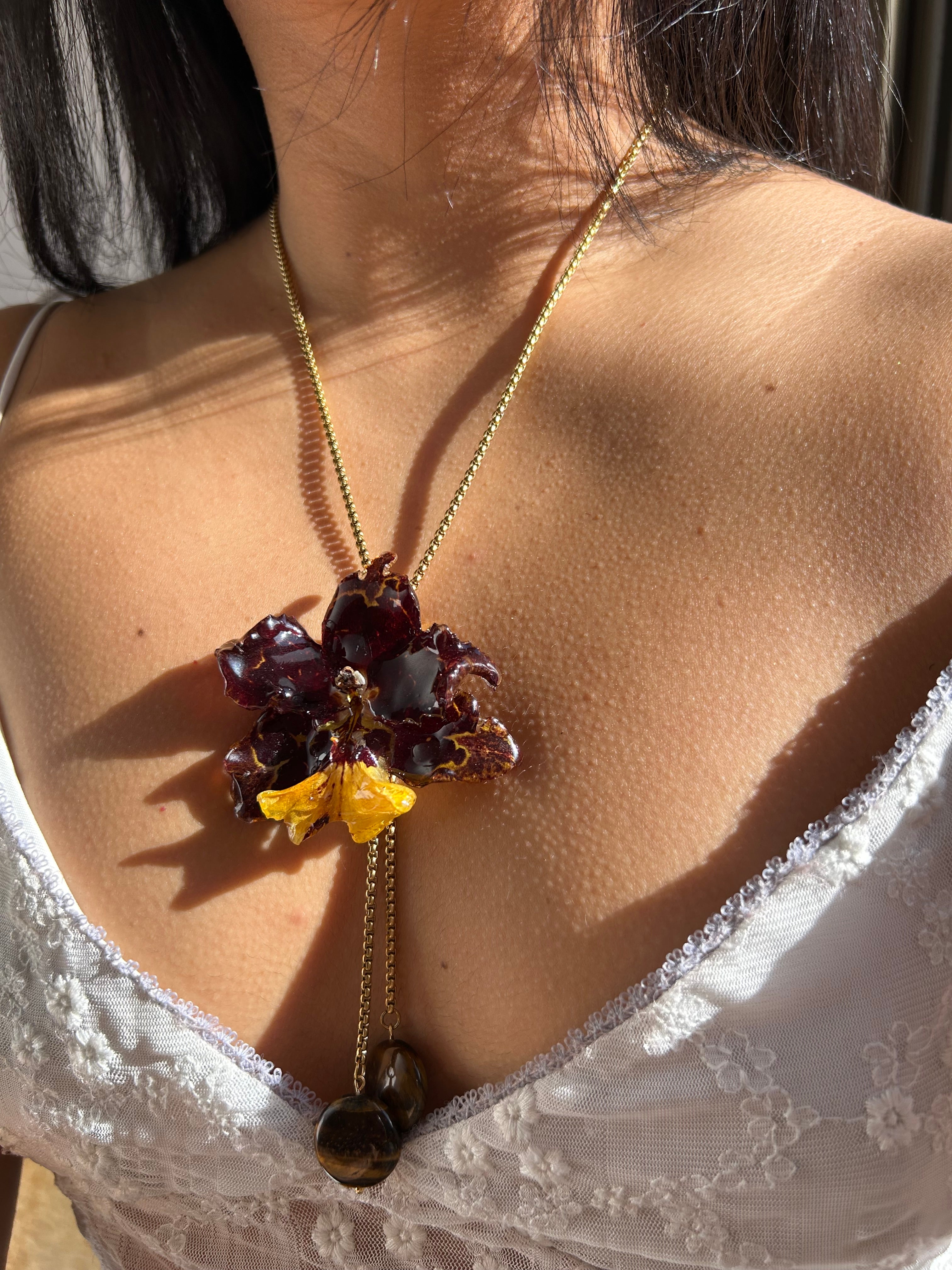 Exotic Orchid wild brown