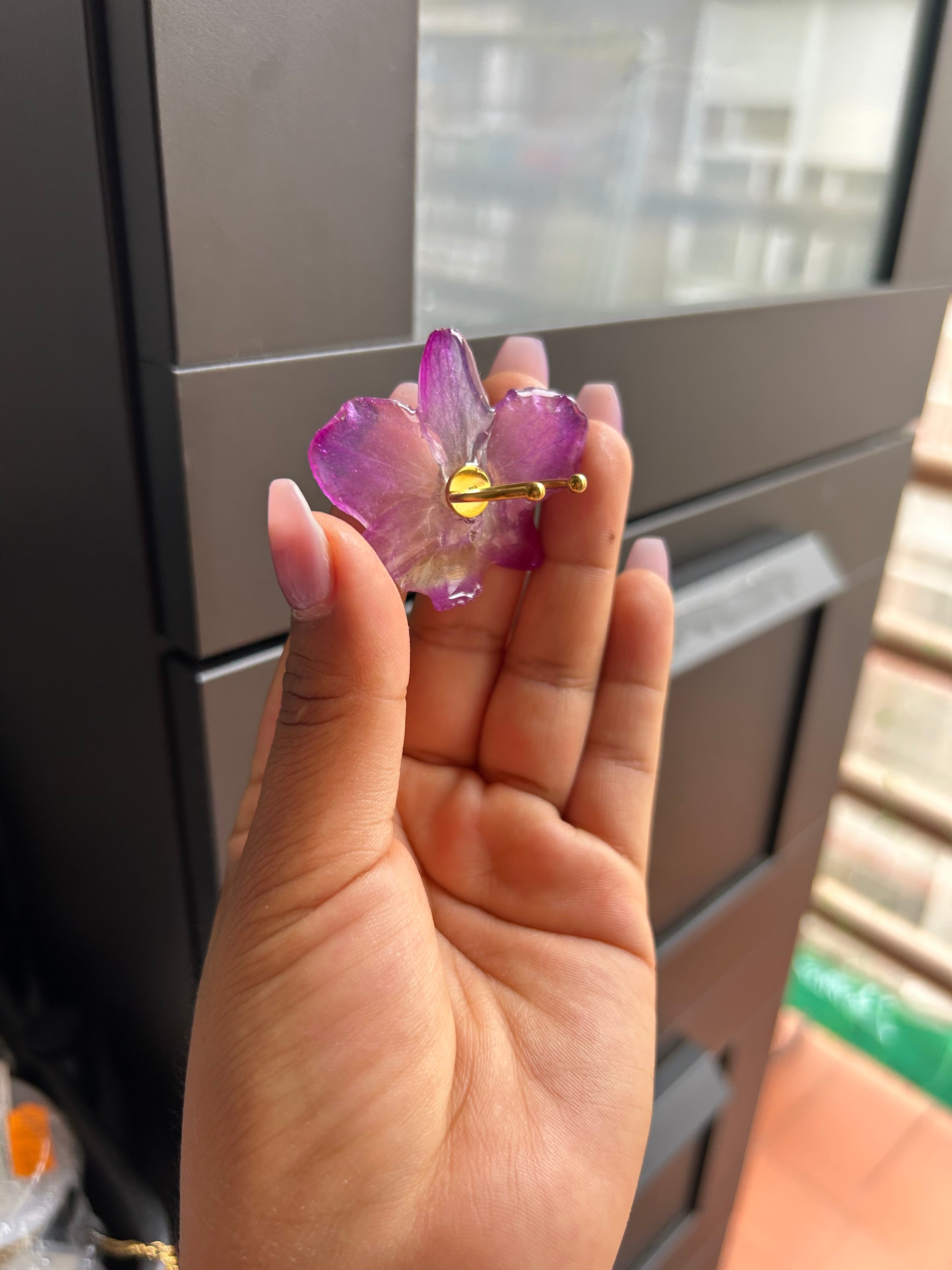 Anillo de orquídea  dendrobium