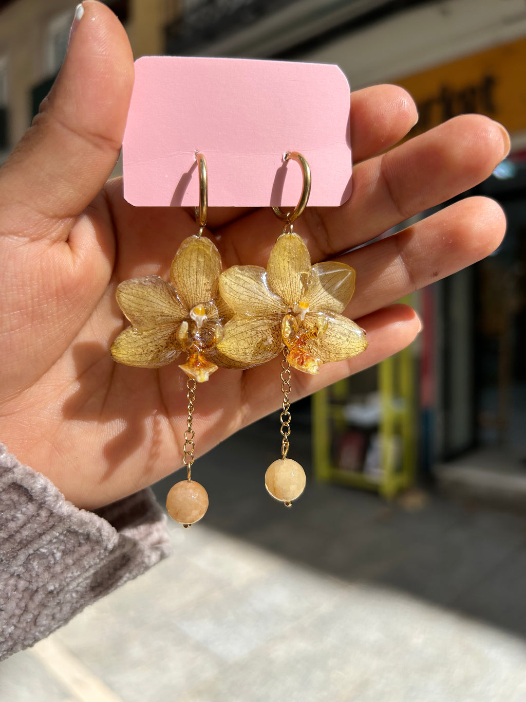 pendientes de orchid mini