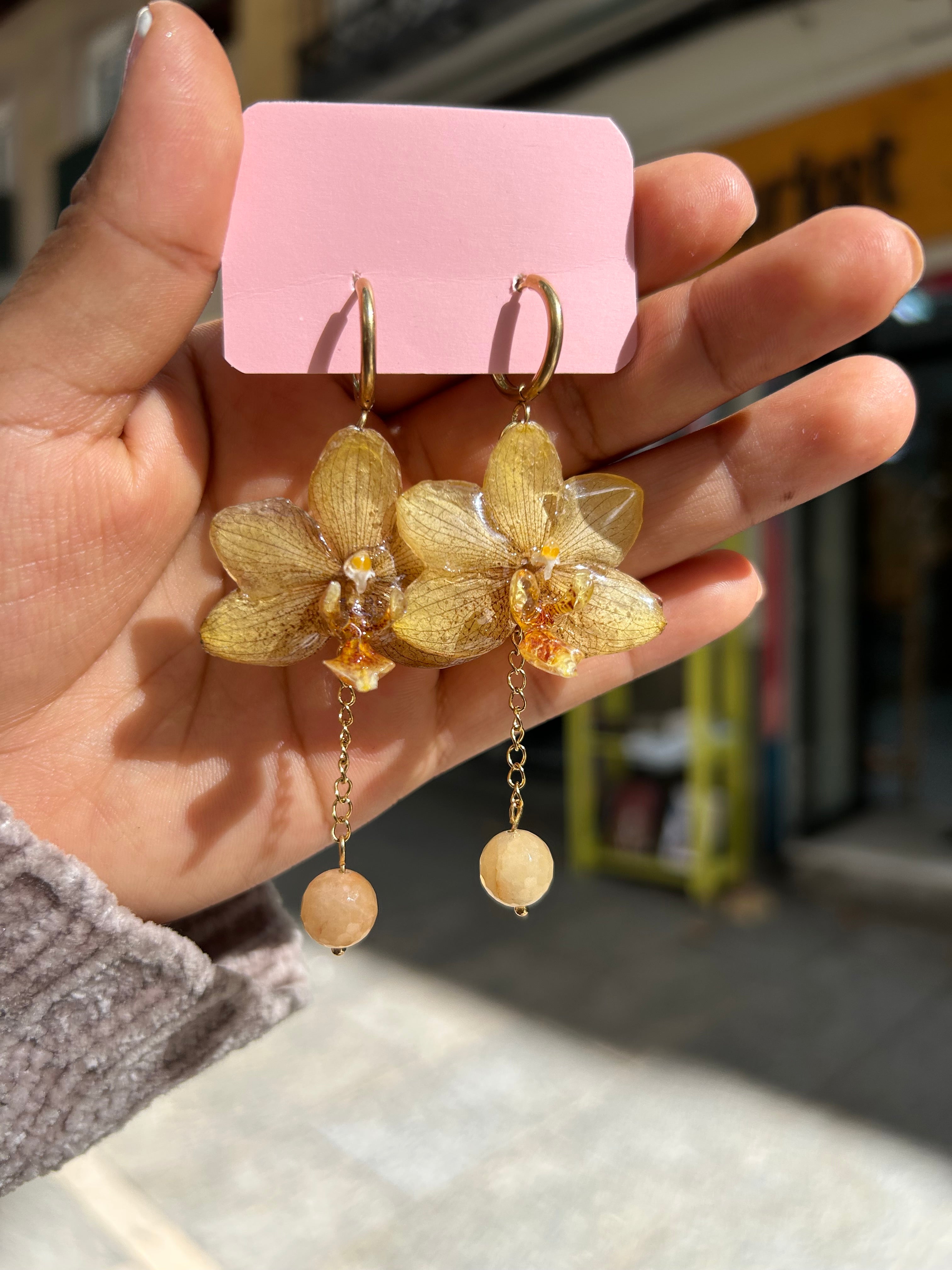 pendientes de orchid mini