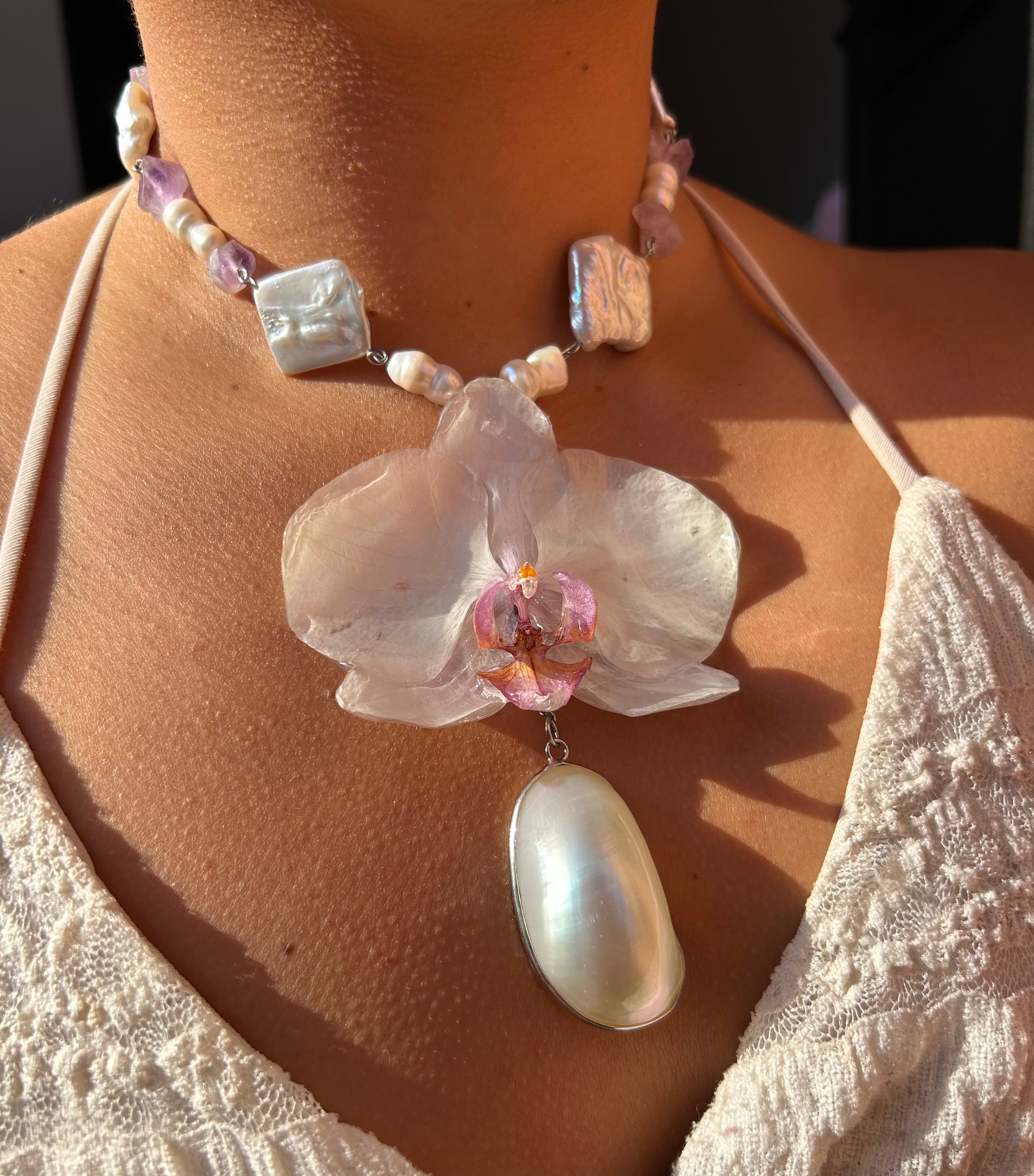 Orchid white and shell