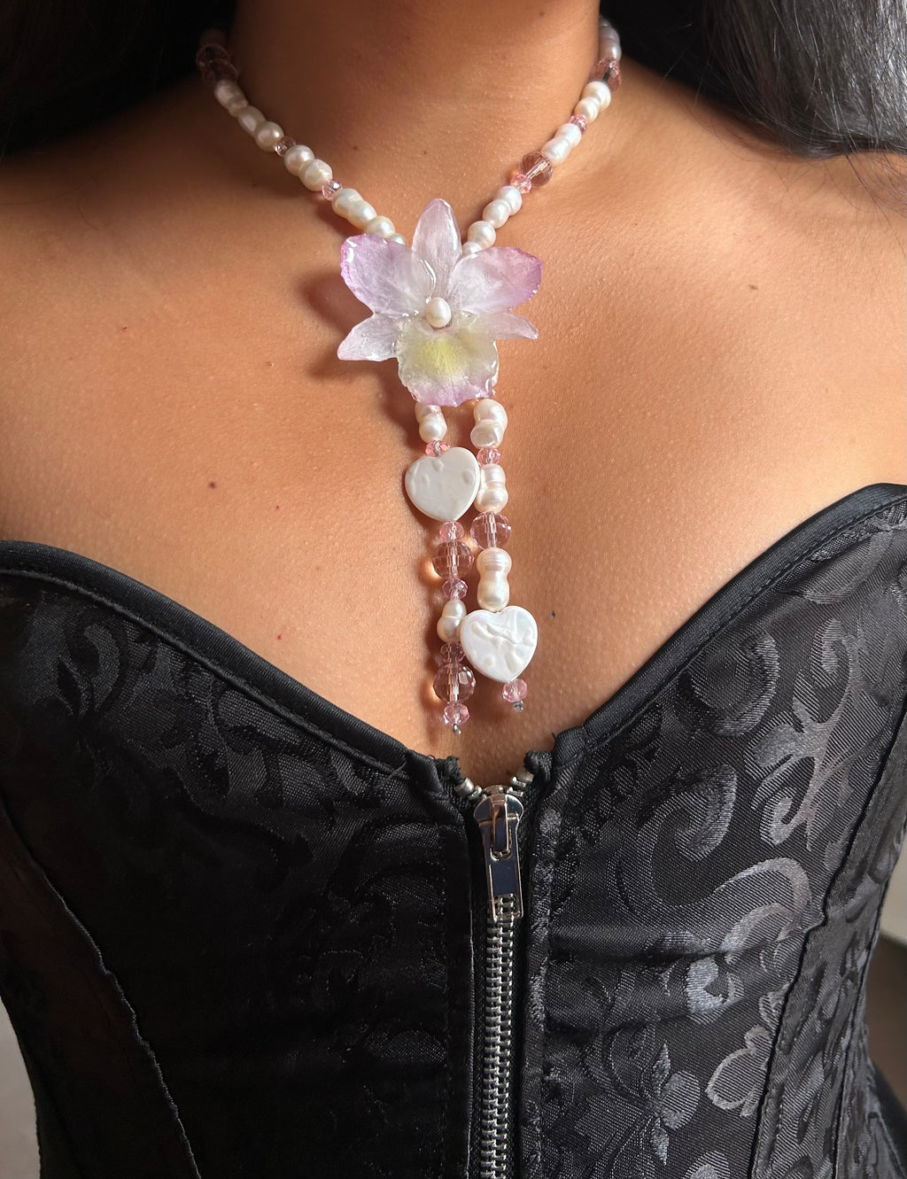 ORCHID DENDROBIUM WITH PEARLS
