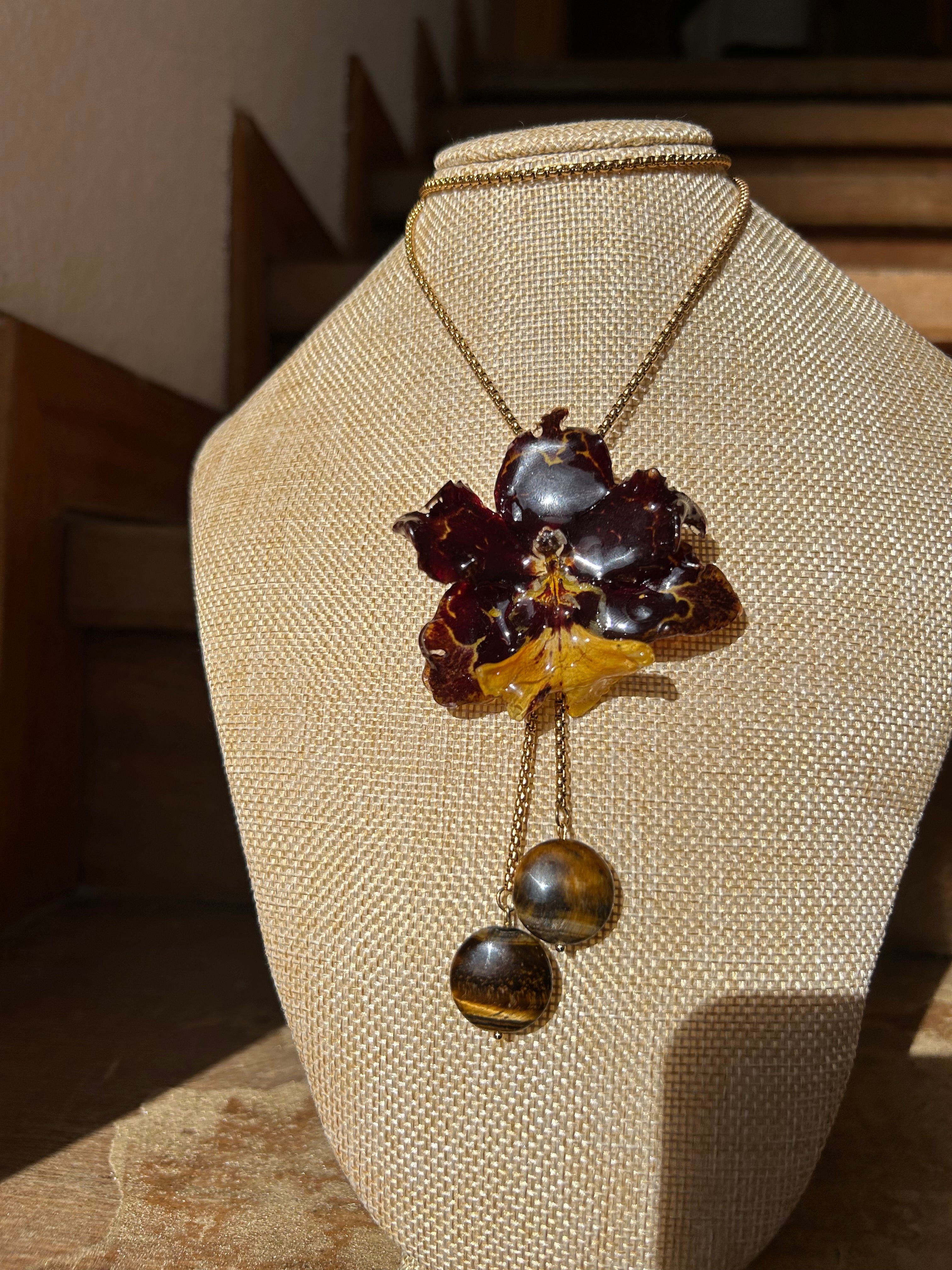 Exotic Orchid wild brown