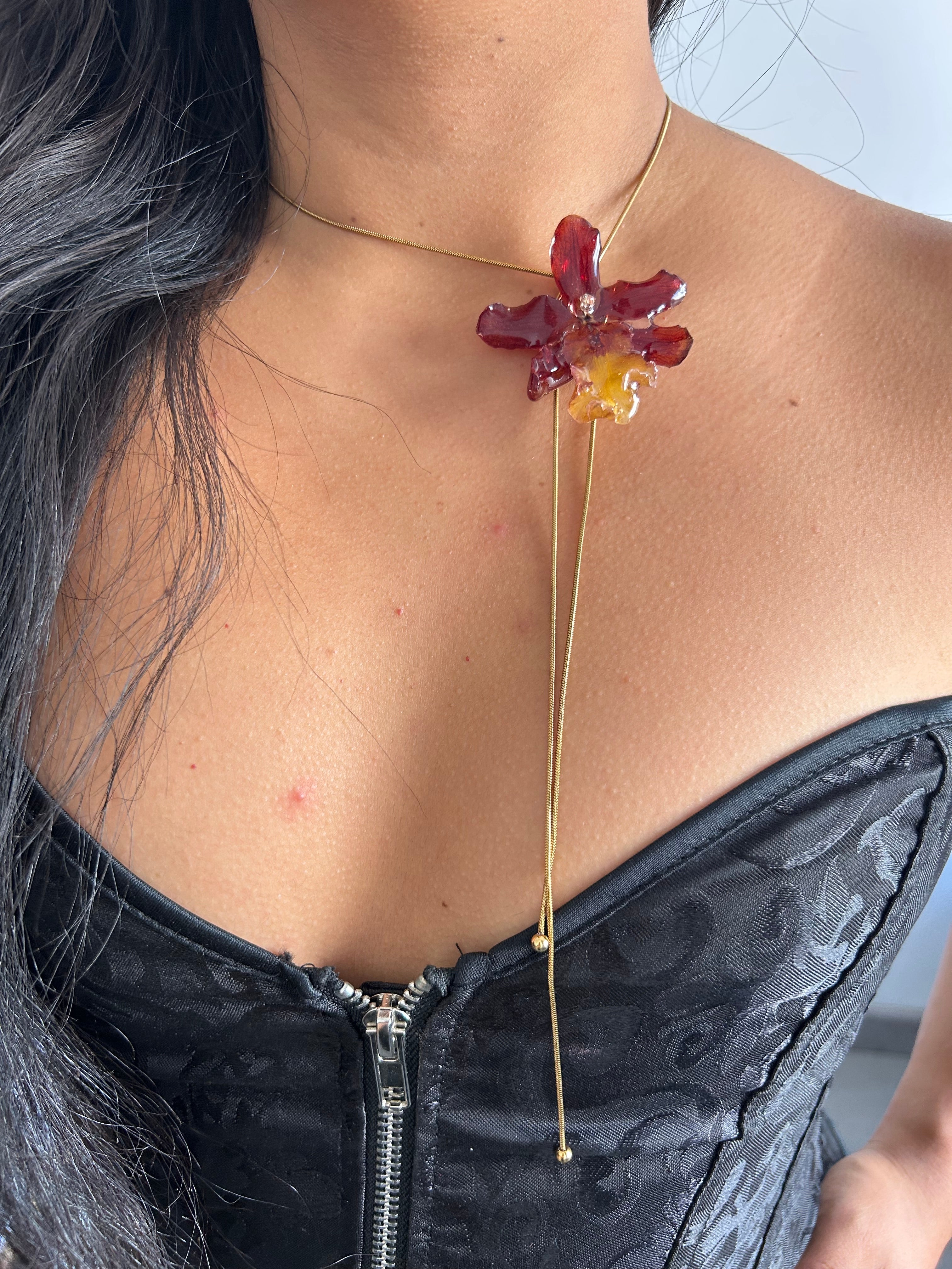 Exotic Orchid wild red