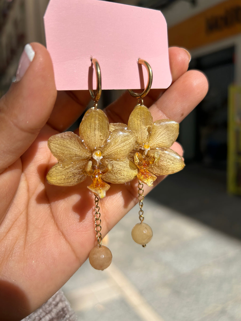 pendientes de orchid mini