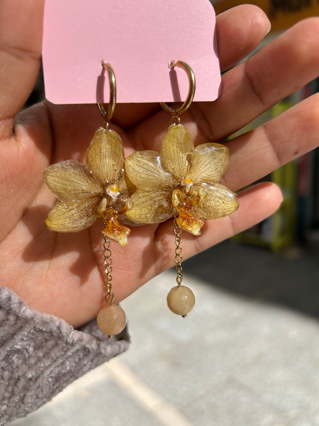 pendientes de orchid mini