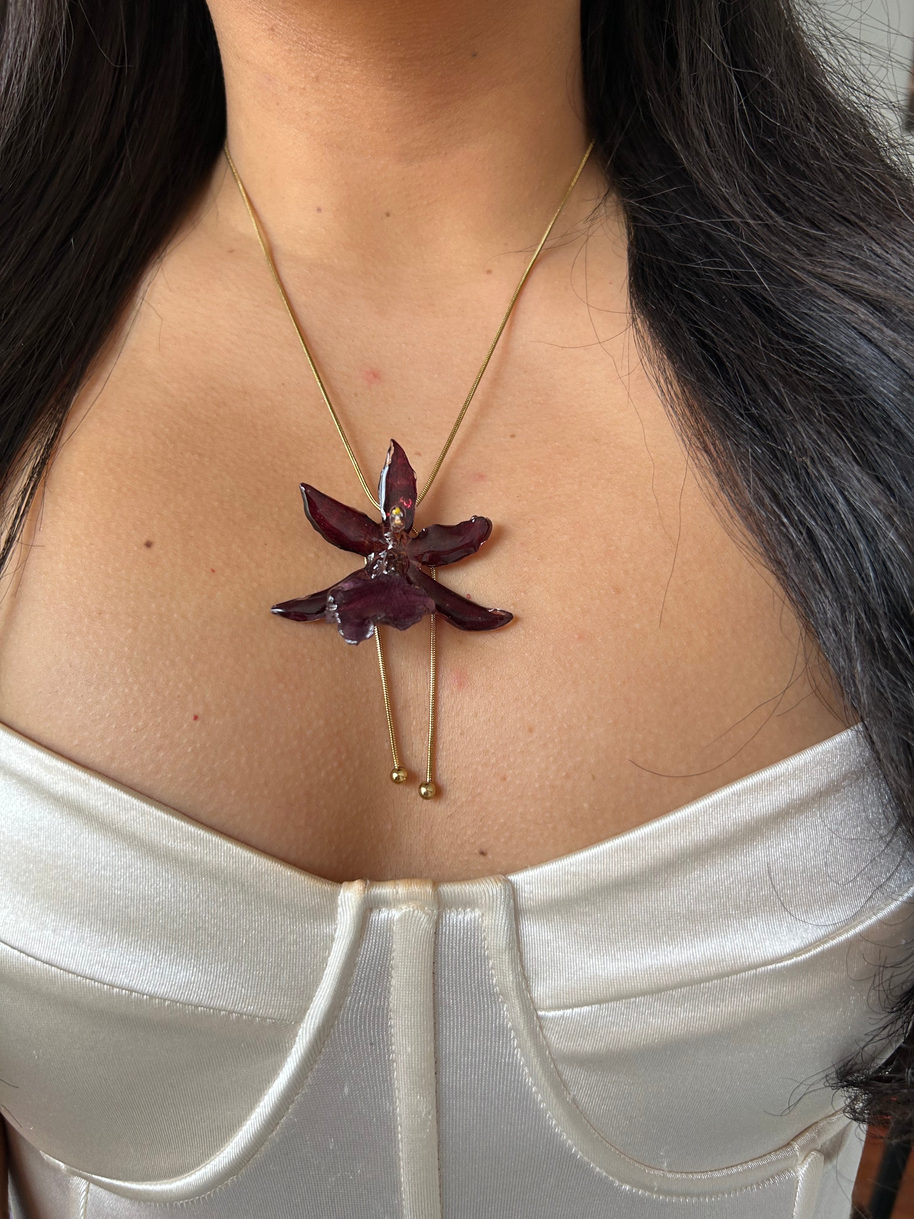 exotic burgundy orchid