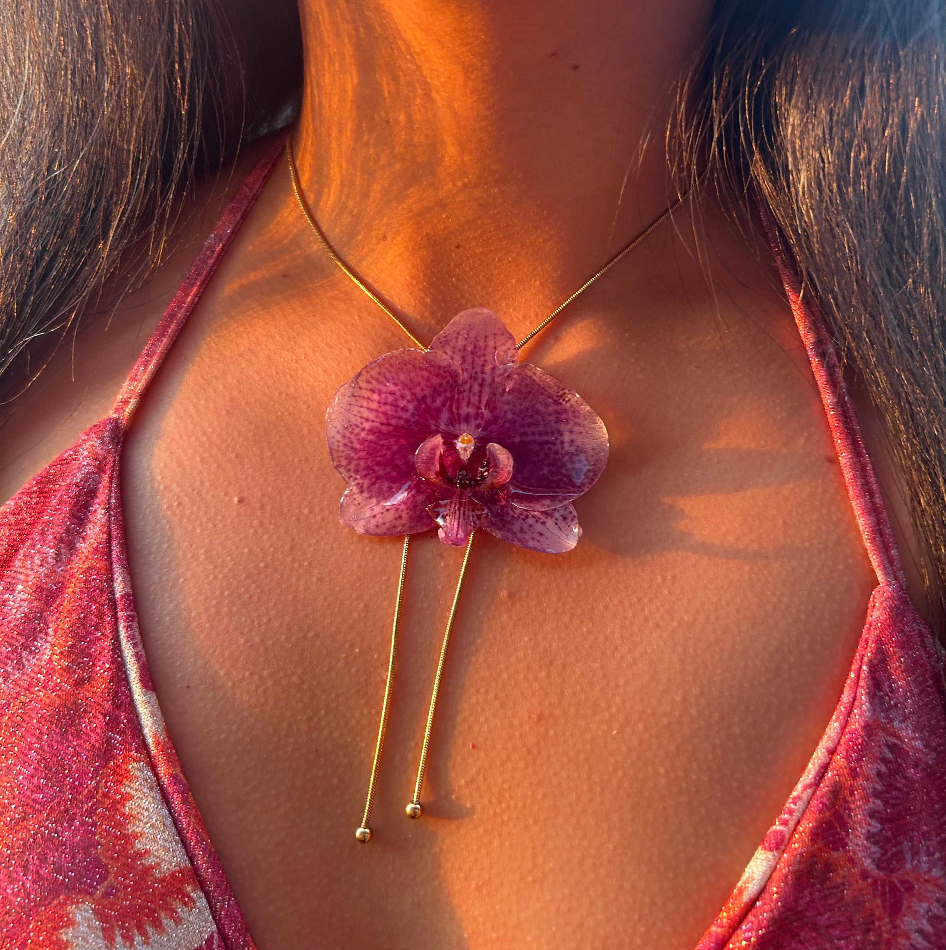 Orchid purple lariat