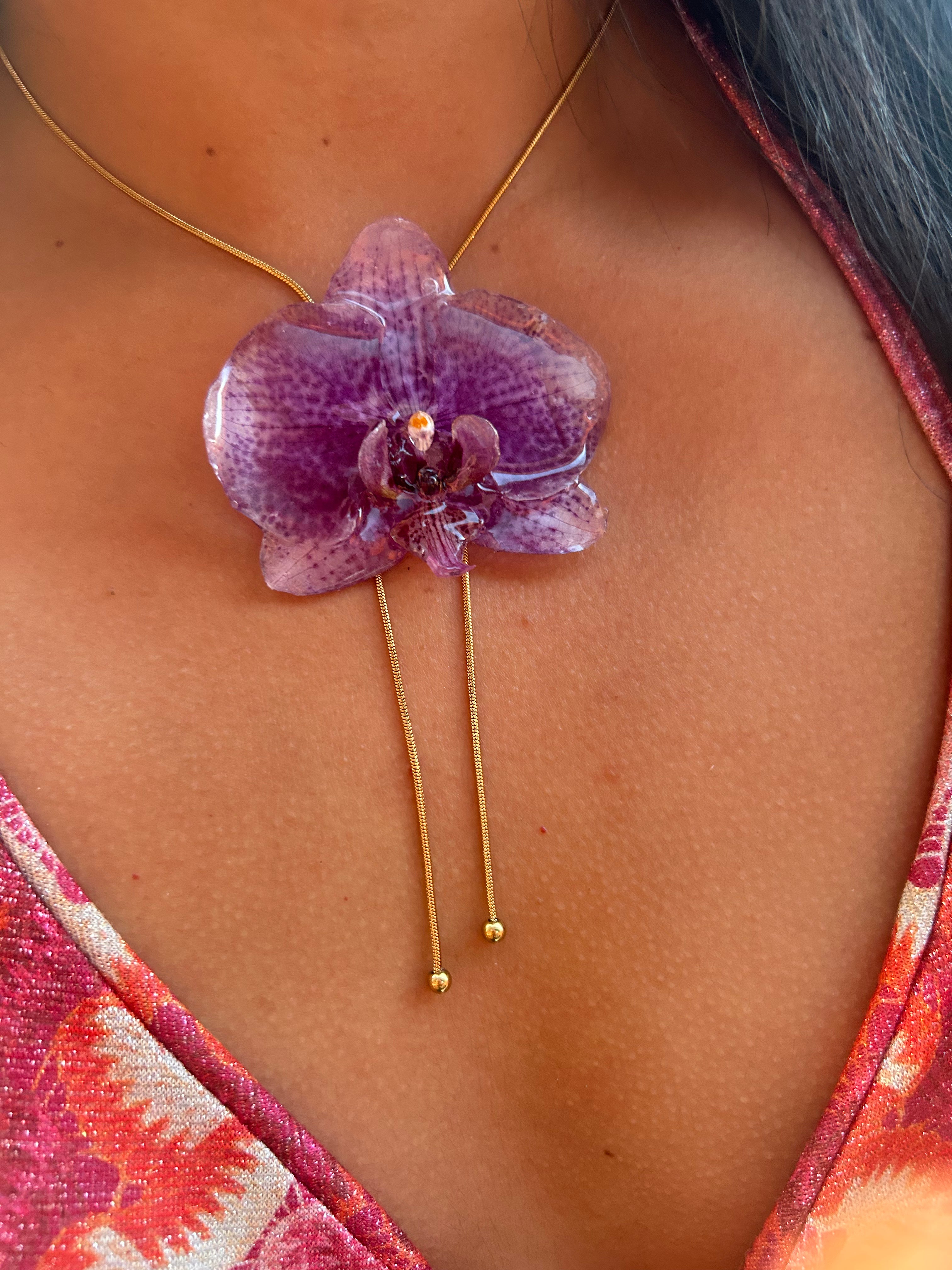 Orchid purple lariat